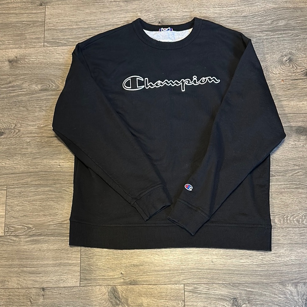 Champion Black Men's Pullover Sweater Size XL